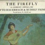The Firefly 1912 score by Rudolf Friml, American Composer