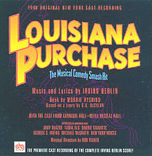 Album Cover Art CD release of Irving Berlin's show Louisiana Purchase